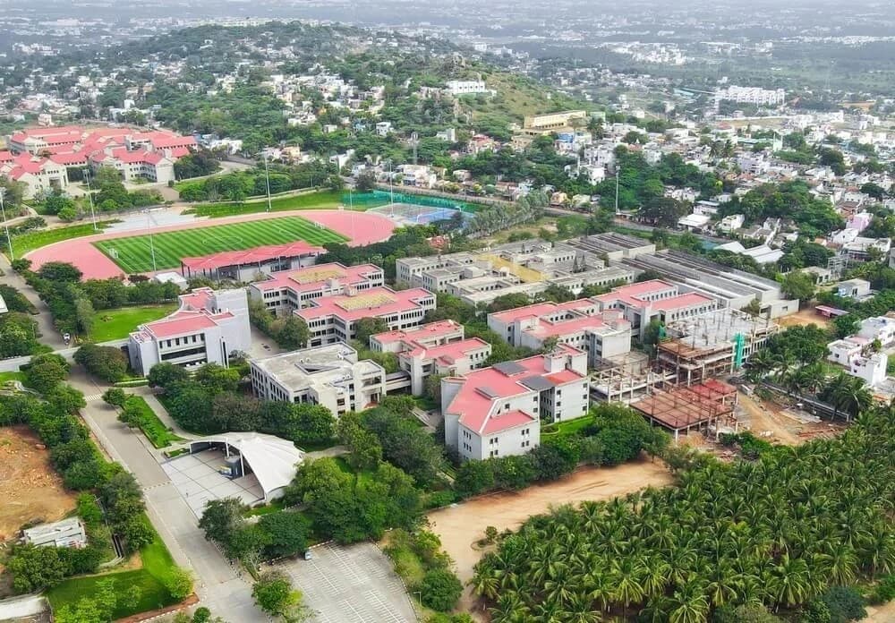 Aerial view of the Sri Krishna campus in Coimbatore